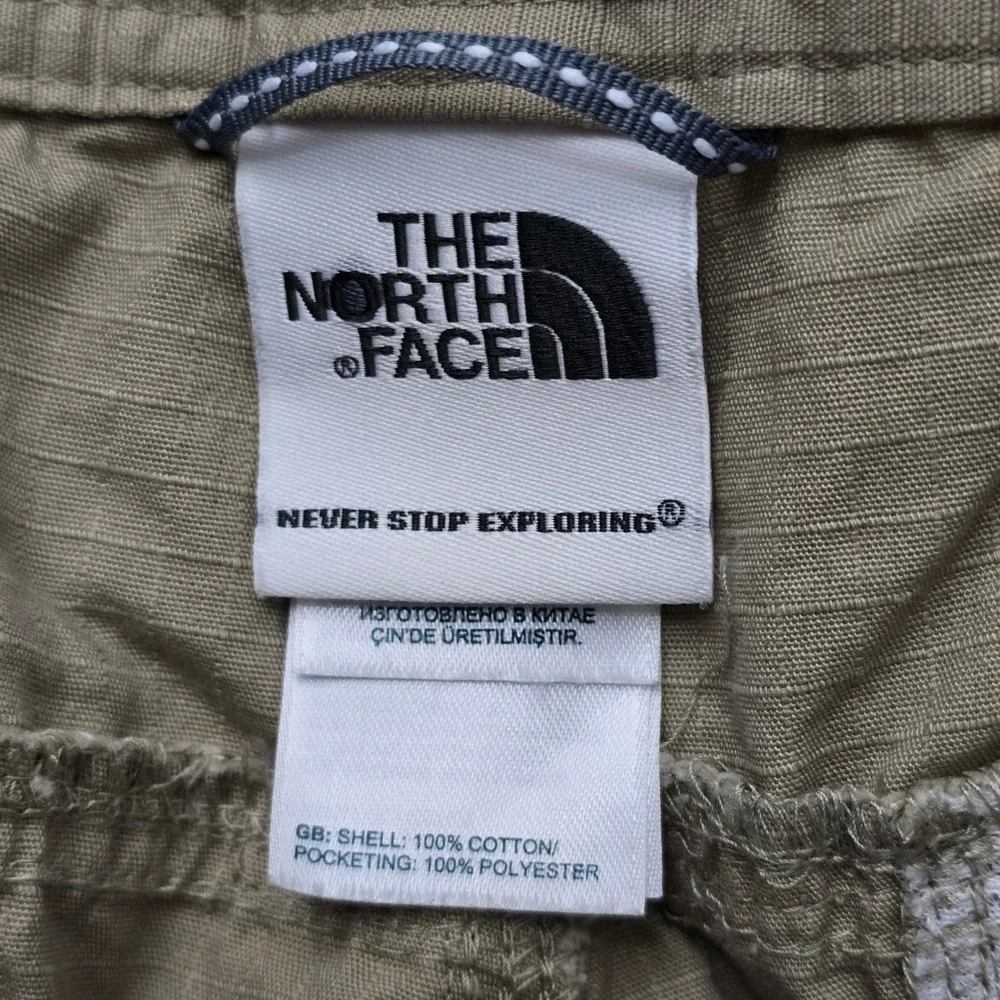 The North Face Mens Khaki Cargo Pants Zip Fly Button Closure‎ Outdoor Size 36
